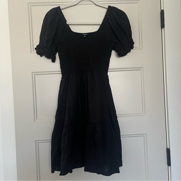 Madewell Linen-Blend Lucie Smocked Mini Dress - Picture 7 of 10